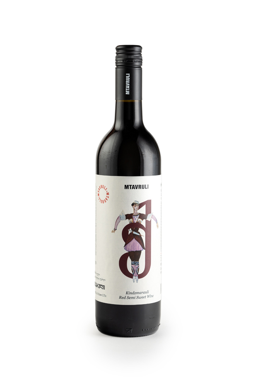 Вино Мтаврули Киндзмараули, красное, полусладкое, 0.75л